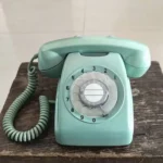 Nostalgic Classic Blue Rotary Dial Telephone