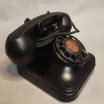 Pili Black Rotary Dial Telephone